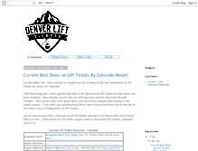 Tablet Screenshot of denverlifttickets.com